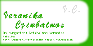 veronika czimbalmos business card